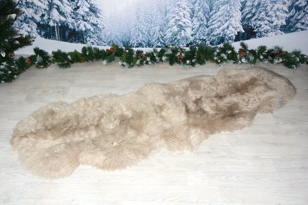 2er Lammfell Teppich Beige (öko)